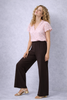 PANTALONE DONNA EMANUELA COSTA JERSEY ELASTICO ZAMPA ART. 35802