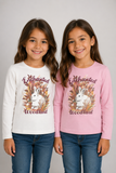 MAGLIETTA BAMBINA MANICA LUNGA GIROCOLLO STAMPA MARCA ARNETTA ART. 62507