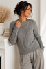 MAGLIONE DONNA GRIFFAI PARICOLLO TRECCE PAILLETTES ART. 7040