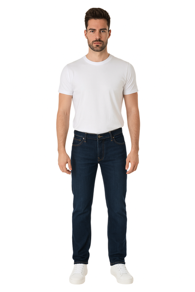 JEANS UOMO RAGAZZO SLIM STRAIGHT CINQUE TASCHE MARCA LEE ART. 112358461 RIDER