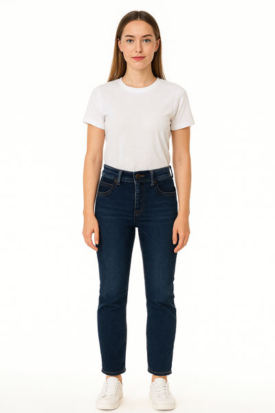 JEANS DONNA RAGAZZA ELASTICIZZATO SKINNY FIT CINQUE TASCHE MARCA LEE ART. 112357956 BLUE FORMAT