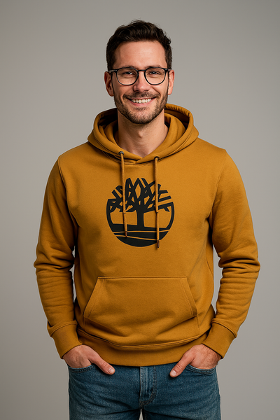 FELPA UOMO RAGAZZO CAPPUCCIO TASCHE FELPATA MARCA TIMBERLAND ART. TB0A2BJH