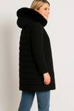 GIACCONE DONNA RAGAZZA TAGLIE OVER TRAPUNTATO CAPPUCCIO ZIP TASCHE MARCA LUISA VIOLA ART. F667F001088N