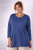 MAGLIA DONNA GAIA PIU TAGLIE OVER MANICHE 3/4 STRASS VISCOSA ART. 550