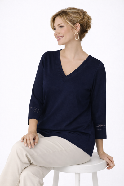 MAGLIA DONNA GAIA PIU TAGLIE OVER SCOLLO A V VISCOSA ART. 553