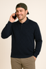 MAGLIONE UOMO RE DEL MARE TAGLIE OVER POLO TASCHINO MELANGE ROMBI ART. 225275X