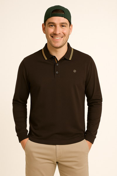 POLO UOMO P.CLUB MANICA LUNGA CALDO COTONE POLSINI ART. P227061