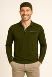 POLO UOMO P.CLUB MANICA LUNGA CALDO COTONE TASCHINO ART. P227064