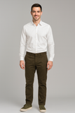 PANTALONI UOMO ZIP GANCIO TASCHE LAVORATO REGULAR FIT MARCA LUIGI MORINI ART.39-4281