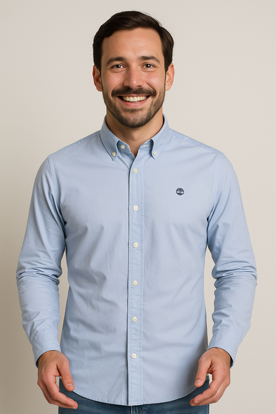CAMICIA UOMO BOTTONI LOGO STONDATA MARCA TIMBERLAND ART.TB0A21X4