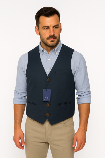 GILET UOMO RAGAZZO BOTTONI TASCHINI MARCA NO DIGGITY ART. 43-7467 JOE