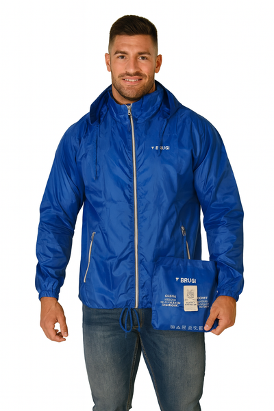 GIACCA UOMO RAGAZZO IDROREPELLENTE ANTIVENTO IMPERMEABILE MARCA BRUGI ART L75B-T655-4F