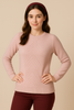 MAGLIONE DONNA VALERIE GIROCOLLO LAVORATO SPACCHI LANA MERINO EXTRAFINE ART.1122