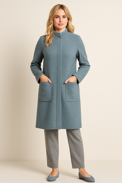 CAPPOTTO DONNA TALENTI BOUCLE TASCHE BOTTONI ART. T577