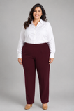 PANTALONI DONNA RAGAZZA TAGLIE OVER ELASTICO CERNIERA PALAZZO MARCA ELISA CASTELLI ART. 18015E