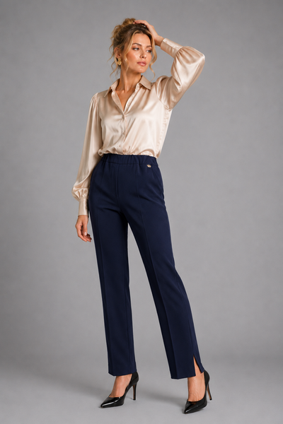 PANTALONE DONNA PERLA ELASTICO STRASS ELEGANTE ART. 26661