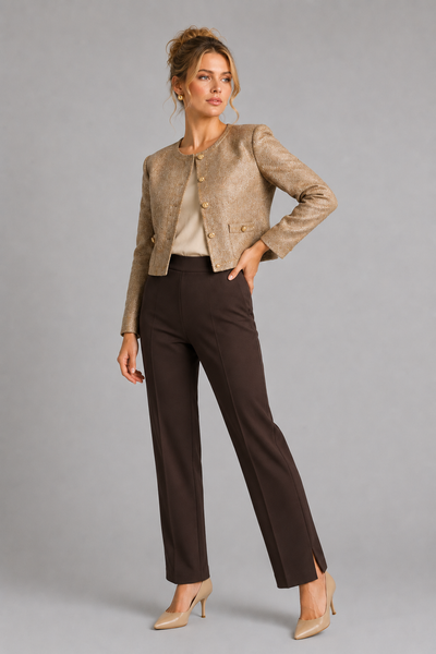 PANTALONE DONNA PERLA JERSEY PESANTE ELASTICO ART. 26624
