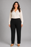 PANTALONI DONNA RAGAZZA TAGLIE OVER ELASTICO MARCA PERLA ART. 2454