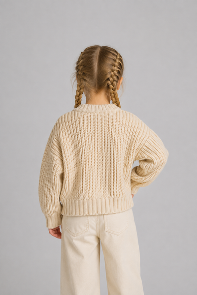 MAGLIONE BAMBINA ZIPPY GIROCOLLO CINIGLIA COSTA INGLESE ART. ZKGAP0202-26047