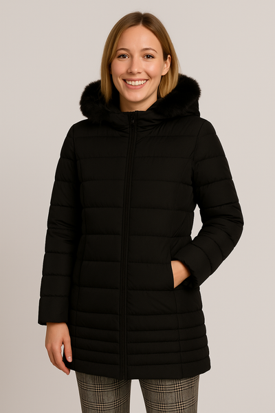 GIACCONE DONNA RAGAZZA IMBOTTITO CAPPUCCIO MARCA TALENTI ART. TB541