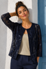 TWINSET DONNA PERLA BLUSA MANICA CORTA GIACCHINA PIZZO PAILLETTES ART. 2642-01