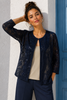 TWINSET DONNA PERLA BLUSA MANICA CORTA GIACCHINA PIZZO PAILLETTES ART. 2642-01