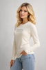 MAGLIA DONNA DATCH MANICA LUNGA GIRCOLLO COTONE LOGO ART. DW2620