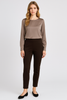 PANTALONI DONNA PERLA PUNTO MILANO ELASTICO SPACCHETTI ART. ILARIA