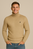 MAGLIONE UOMO BEVERLY HILLS POLO CLUB DOLCEVITA TRECCE LOGO ART. M431719