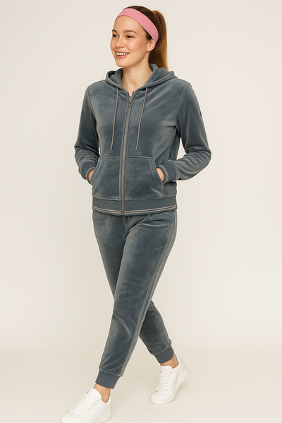 TUTA DONNA NORWAY CINIGLIA CAPPUCCIO TASCHE POSINI ART. 859036