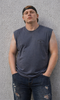 SMANICATO UOMO HENRY BARROWS TAGLIE OVER GIROCOLLO STAMPA JERSEY COTONE ART. TI0021
