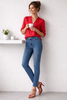 JEANS DONNA FLAVIA COSTANTI ELASTICIZZSTO LEGGERO CINQUE TASCHE STRASS ART. FC9292