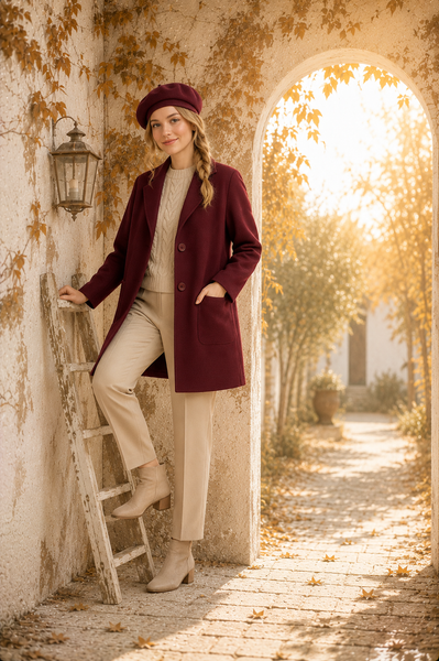 CAPPOTTO DONNA ELISA CASTELLI  TAGLIE OVER MAGLIA TASCHE BOTTONI ART. 2109