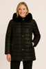 GIACCONE DONNA CONFORMATO ZIP BOTTONI POLSINO TASCHE ECOPELLICCIA CAPPUCCIO LAVORATO MARCA VIRGINIABLU ART. CONF-AVA-11C