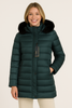 GIACCONE DONNA ZIP BOTTONI POLSINI CAPPUCCIO ECOPELLICCIA  TASCHE MARCA FOURSTREETS ART.T208SP
