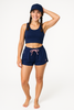 SHORT DONNA COTONE  COULISSE SPACCHETTI LOGO MARCA LOTTO ART.241202