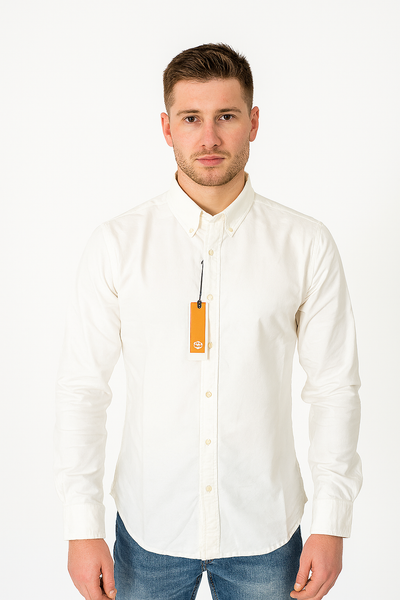 CAMICIA UOMO RAGAZZO MANICA LUNGA BUTTON DOWN MARCA TIMBERLAND ART. TB0A6GPN