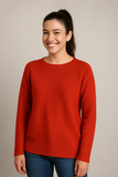 MAGLIONE DONNA GIROCOLLO PURA LANA VERGINE MARCA RIVA TRICOT ART.S715614