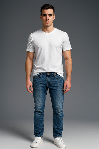JEANS UOMO RAGAZZO ELASTICIZZATO REGULAR FIT MARCA b BLEND ART. 20712391 TWISTER