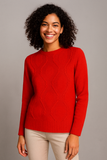 MAGLIONE DONNA GIROCOLLO POLSINI FASCIA LAVORAZIONE MARCA RIVA TRICOT ART. S915619
