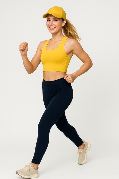 LEGGINS BASICO DONNA RAGAZZA VISCOSA ELASTICO IN VITA MARCA FUORICLASSE ART.2F6636