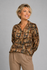 BLUSA DONNA LAURA BIAGIOTTI FANTASIA MANICA LUNGA POLSINI ART. LB7I1548