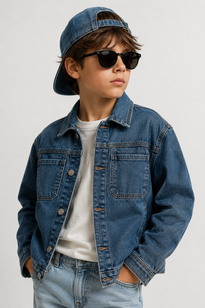 GIUBBETTO RAGAZZO ZIPPY JEANS BOTTONI TASCHE ELASTICIZZATO ART. ZKBAP0102-26008