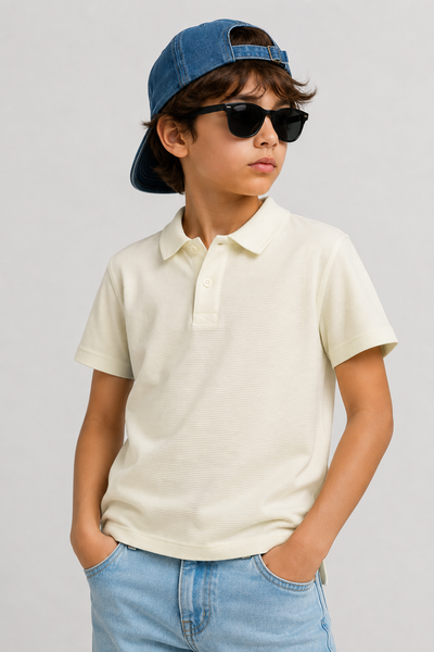 POLO RAGAZZO BAMBINO ZIPPY MANICHE CORTE COTONE ART. ZKBAP0301-26003