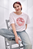T-SHIRT DONNA PURO COTONE CON STAMPA LOSAN 31E 1202AL
