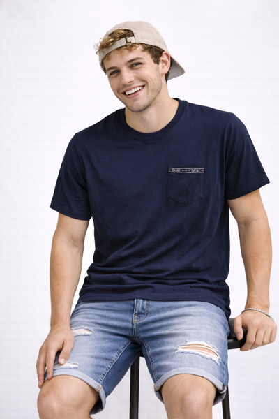 T-SHIRT UOMO BASILE MANICA CORTA TASCHINO JERSEY COTONE ART. BE0273