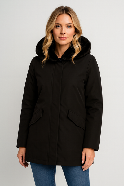 GIACCONE DONNA DATCH IMBOTTITO CAPPUCCIO ZIP  BOTTONI TASCHE ART. DW2692