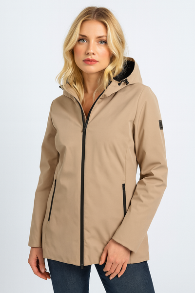 GIACCONE DONNA DATCH IMBOTTITO INTERNO ECO PELLICCIACAPPUCCIO ZIP TASCHE ART. DW2694