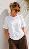 T-SHIRT DONNA GRIFFAI FILO DI SCOZZIA GIROCOLLO MEZZA MANICA OVER ART.7807
