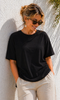 T-SHIRT DONNA GRIFFAI FILO DI SCOZZIA GIROCOLLO MEZZA MANICA OVER ART.7807